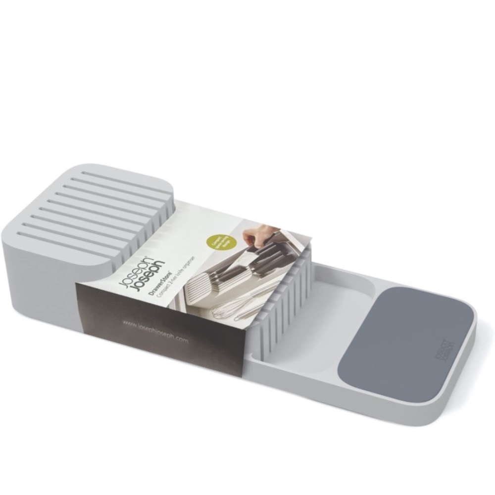 Joseph Joseph Drawer Store Knife Organizer, Block, Gray